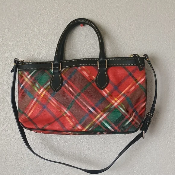 Dooney & Bourke Red and Black Satchel - Picture 6 of 11